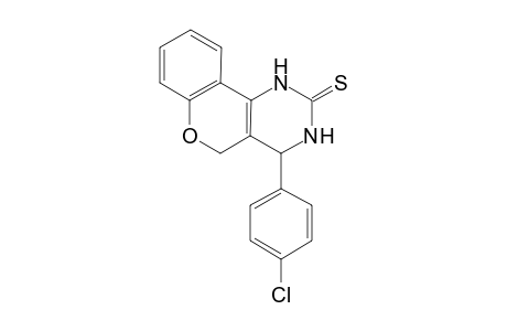 4-(4-Chlorophenyl)-1,2,3,4-tetrahydro-(5H)-[1]benzopyrano[4,3-c]pyrimidine-2-thione