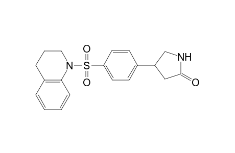 4-[4-(3,4-dihydro-2H-quinolin-1-ylsulfonyl)phenyl]-2-pyrrolidinone