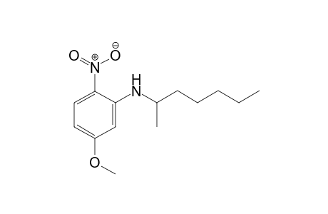 5-methoxy-N-(1-methylhexyl)-2-nitro-aniline