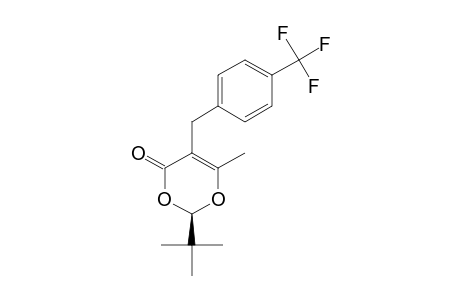 (2R)-2-TERT.-BUTYL-6-METHYL-5-(PARA-TRIFLUOROMETHYLBENZYL)-4H-1,3-DIOXIN-4-ONE