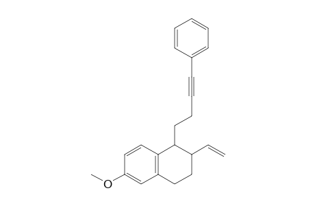 (+-)-anti-6-Methoxy-1-(4-phenylbut-3-ynyl)-2-vinyl-1,2,3,4-tetrahydronaphthalene