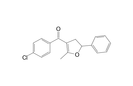 (4-Chlorophenyl)(2-methyl-5-phenyl-4,5-dihydro-furan-3-yl)methanone