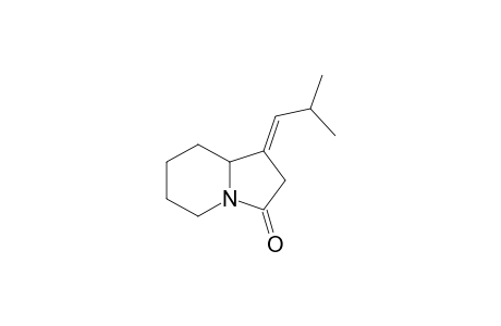 (1E)-1-(2-methylpropylidene)-6,7,8,8a-tetrahydro-5H-indolizin-3-one