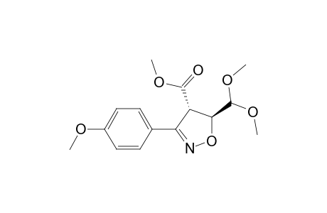 Methyl trans-5-(Dimethoxymethyl)-3-(p-methoxyphenyl)-2-isoxazoline-4 carboxylate