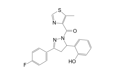 2-{3-(4-fluorophenyl)-1-[(5-methyl-1,3-thiazol-4-yl)carbonyl]-4,5-dihydro-1H-pyrazol-5-yl}phenol