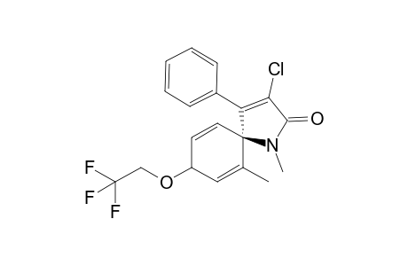 trans-3-Chloro-1,6-dimethyl-4-(phenyl)-8-(2,2,2-trifluoroethoxy)-1-azaspiro[4.5]deca-3,6,9-trien-2-one