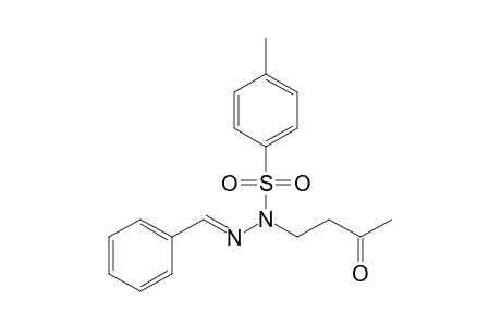 4-Methylbenzenesulfonic acid N'-benzylidene-N-(3-oxobutyl)hydrazide