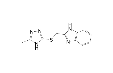 1H-1,3-Benzimidazole, 2-[[(5-methyl-4H-1,2,4-triazol-3-yl)thio]methyl]-