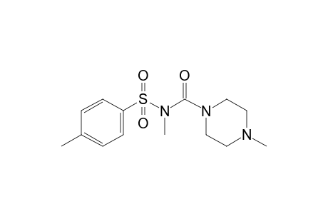 4-Methyl-N-((4-methyl-1-piperazinyl)carbonyl)-benzenesulfonamide, N-methyl-