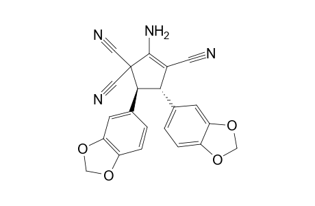 2-Amino-1,3,3-tricyano-4,5-bis(3,4-methylenedioxyphenyl)cyclopentene