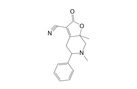 Oxolo[2,3-c]pyridine-3-carbonitrile, 2,4,5,6,7,7a-hexahydro-6,7a-dimethyl-2-oxo-5-phenyl-