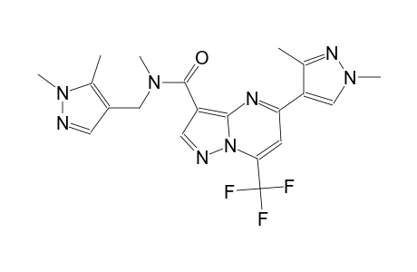 5-(1,3-dimethyl-1H-pyrazol-4-yl)-N-[(1,5-dimethyl-1H-pyrazol-4-yl)methyl]-N-methyl-7-(trifluoromethyl)pyrazolo[1,5-a]pyrimidine-3-carboxamide