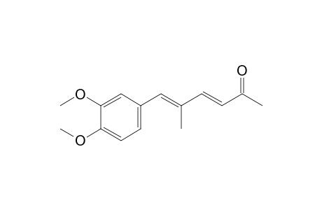 (3E,5E)-6-(3,4-dimethoxyphenyl)-5-methyl-2-hexa-3,5-dienone
