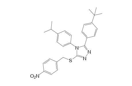 3-(p-tert-butylphenyl)-4-(p-cumenyl)-5-[(p-nitrobenzyl)thio]-4H-1,2,4-triazole