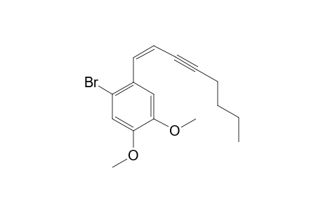 1-BROMO-4,5-DIMETHOXY-2-[(1Z)-1-OCTEN-3-YNYL]-BENZENE