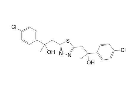 2-(4-Chlorophenyl)-1-[5-[2-(4-chlorophenyl)-2-hydroxy-propyl]-1,3,4-thiadiazol-2-yl]propan-2-ol