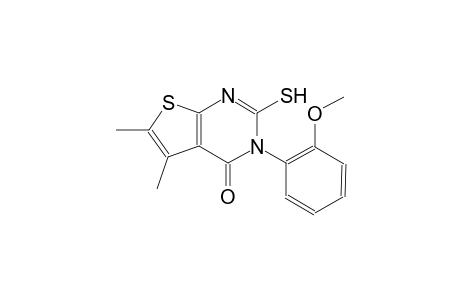 3-(2-methoxyphenyl)-5,6-dimethyl-2-sulfanylthieno[2,3-d]pyrimidin-4(3H)-one