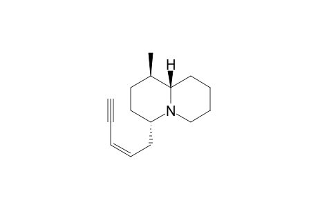 (1S*,4R*,10R*)-1-Methyl-4(Z)-(pent-2-en-4-ynyl)quinolizidine