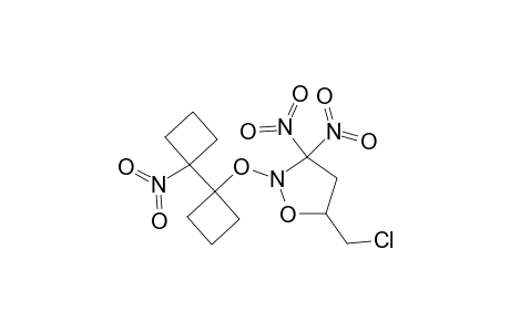 3,3-DINITRO-2-[1'-NITRO-1,1'-BI-(CYCLOBUTYL)-1-YLOXY]-5-CHLOROMETHYLISOXAZOLIDINE;DIASTEREOMER_A;MAJOR_DIASTEREOMER