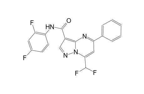 7-(difluoromethyl)-N-(2,4-difluorophenyl)-5-phenylpyrazolo[1,5-a]pyrimidine-3-carboxamide