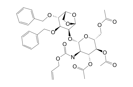 2-O-(3,4,6-TRI-O-ACETYL-2-ALLYLOXYCARBONYLAMINO-2-DESOXY-BETA-D-GLUCOPYRANOSYL)-1,6-ANHYDRO-3,4-DI-O-BENZYL-BETA-D-MANNOPYRANOSE
