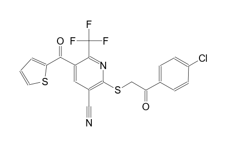 3-pyridinecarbonitrile, 2-[[2-(4-chlorophenyl)-2-oxoethyl]thio]-5-(2-thienylcarbonyl)-6-(trifluoromethyl)-