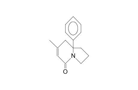 5(1H)-Indolizinone, 2,3,8,8a-tetrahydro-7-methyl-8a-phenyl-