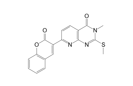 3-Methyl-2-(methylthio)-7-(2-oxo-2H-chromen-3-yl)pyrido[2,3-d]pyrimidin-4(3H)-one