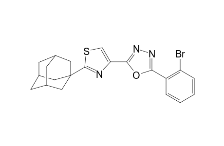 2-(2-Adamantyl-1,3-thiazol-4-yl)-5-(2-bromophenyl)-1,3,4-oxadiazole