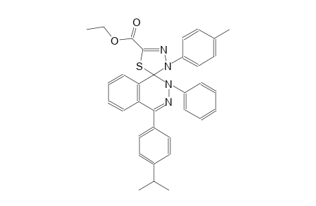 ethyl 4-(4-isopropylphenyl)-2-phenyl-3'-(p-tolyl)-2H,3'H-spiro[phthalazine-1,2'-[1,3,4]thiadiazole]-5'-carboxylate