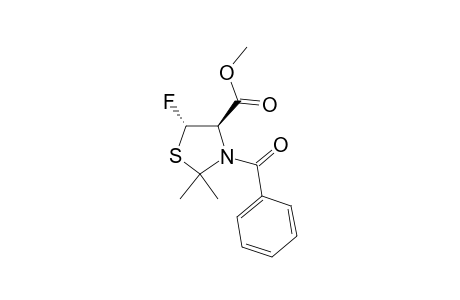 (4R,5S)-3-BENZOYL-4-CARBOMETHOXY-2,2-DIMETHYL-5-FLUORO-THIAZOLIDINE