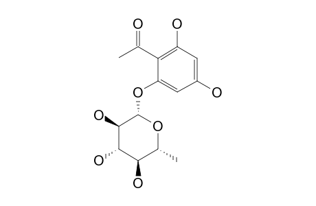 PHLORACETOPHENONE-2'-O-(6-DEOXY-BETA-L-GLUCOPYRANOSIDE)