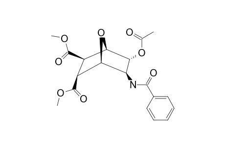DIMETHYL-(1RS,2RS,3SR,4SR,5SR,6RS)-5-ENDO-ACETOXY-6-EXO-(BENZOYLAMINO)-7-OXABICYCLO-[2.2.1]-HEPTANE-2-EXO,3-EXO-DICARBOXYLATE