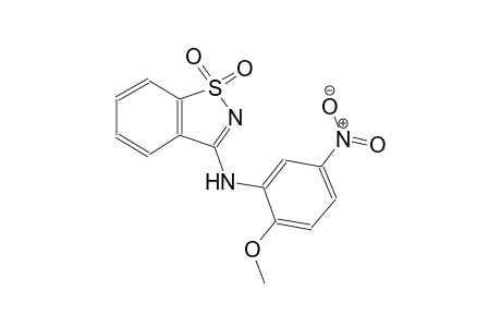N-(2-methoxy-5-nitrophenyl)-1,2-benzisothiazol-3-amine 1,1-dioxide