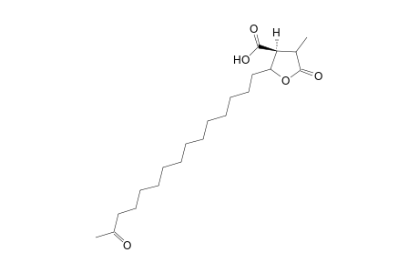(S)-4-(Hydroxycarbonyl)-3-methyl-2-oxo-5-(14'-oxopentadecyl)-tetrahydrofuran