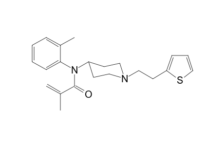 N-(2-Methylphenyl)-N-([(2-thiophen-2-yl)ethyl]piperidin-1-yl)methacrylamide