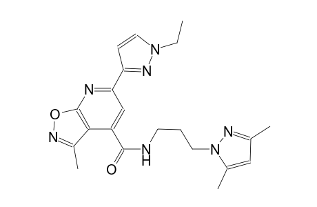 isoxazolo[5,4-b]pyridine-4-carboxamide, N-[3-(3,5-dimethyl-1H-pyrazol-1-yl)propyl]-6-(1-ethyl-1H-pyrazol-3-yl)-3-methyl-