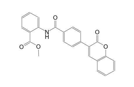 methyl 2-{[4-(2-oxo-2H-chromen-3-yl)benzoyl]amino}benzoate