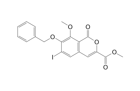 Methyl 7-Benzyloxy-6-iodo-8-methoxy-1-oxo-1H-isochromene-3-carboxylate