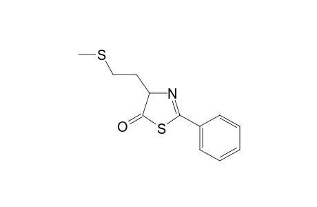 4-(2-methylsulfanylethyl)-2-phenyl-4H-1,3-thiazol-5-one