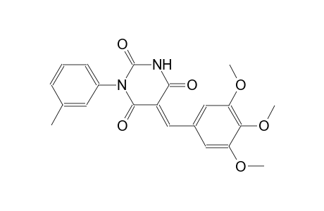 2,4,6(1H,3H,5H)-pyrimidinetrione, 1-(3-methylphenyl)-5-[(3,4,5-trimethoxyphenyl)methylene]-, (5E)-