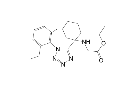 2-[[1-[1-(2-ethyl-6-methyl-phenyl)tetrazol-5-yl]cyclohexyl]amino]acetic acid ethyl ester