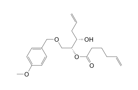 (1R,2S)-1-(4-Methoxybenzyloxymethyl)-2-hydroxypent-4-enyl Hex-5-enoate