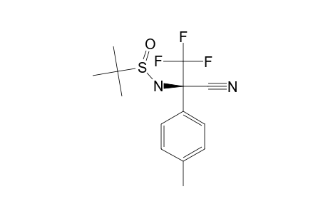 (S)-1,1,1-TRIFLUORO-2-(N-(R)-TERT.-BUTANESULFINYL)-AMINO-2-CYANO-2-(4-METHYLPHENYL)-ETHANE