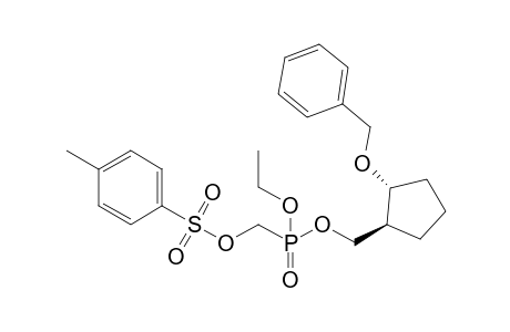 (+-)-trans-2'-Benzyloxycyclopentylmethyl Ethyl p-toluenesulfonyloxymethylphosphonate