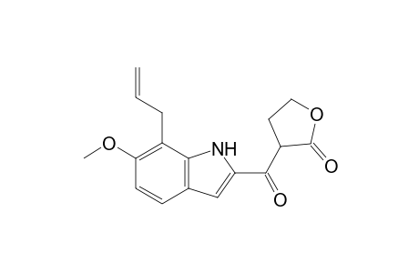 2(3H)-Furanone, dihydro-3-[[6-methoxy-7-(2-propenyl)-1H-indol-2-yl]carbonyl]-