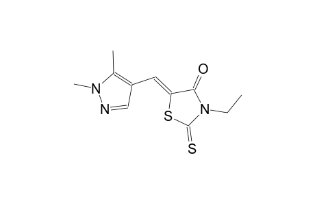 5-[(1,5-dimethyl-1H-pyrazol-4-yl)methylene]-3-ethyl-2-thioxo-1,3-thiazolidin-4-one