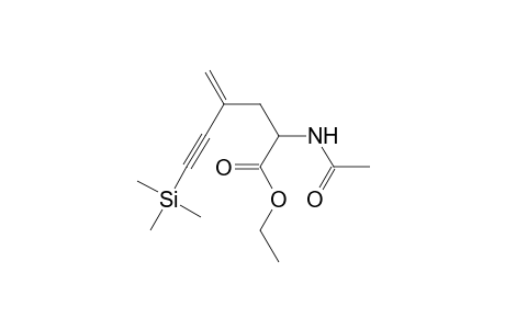 Ethyl 2-acetamido-4-methylene-6-(trimethylsilyl)hex-5-ynoate