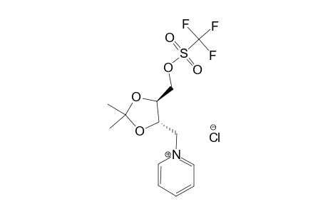(4S,5S)-1-(2,2-DIMETHYL-5-TRIFLUOROMETHYLSULFONYLMETHYL-1,3-DIOXOLAN-4-YLMETHYL)-PYRIDINIUM-CHLORIDE