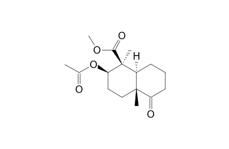 Methyl 1-Oxo-6.beta.-acetoxy-5.alpha.,8a.beta.-dimethyl-1,2,3,4,4a.alpha.,5,6,7,8,8a.beta.decahydronaphthalene-5.beta.-carboxylate